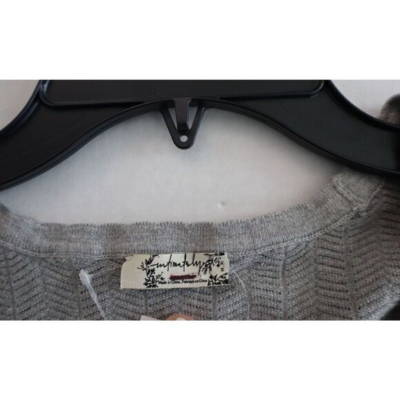 Intimately x FP OB1707964 Women's Sz M Gray Cropped Knit Sleeveless Pullover - Picture 7 of 7